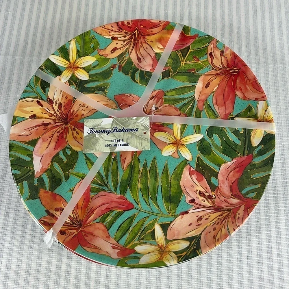 Tommy Bahama Melamine Salad Plates 8